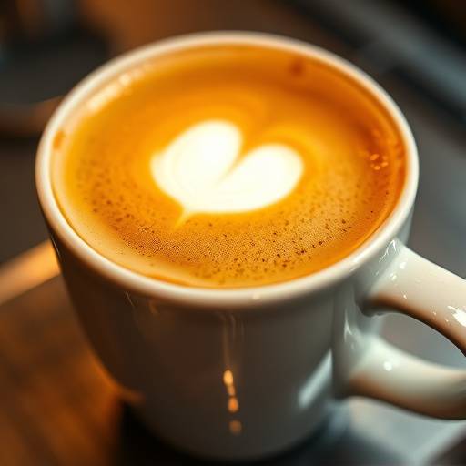 Xícara de café expresso com creme dourado e denso.